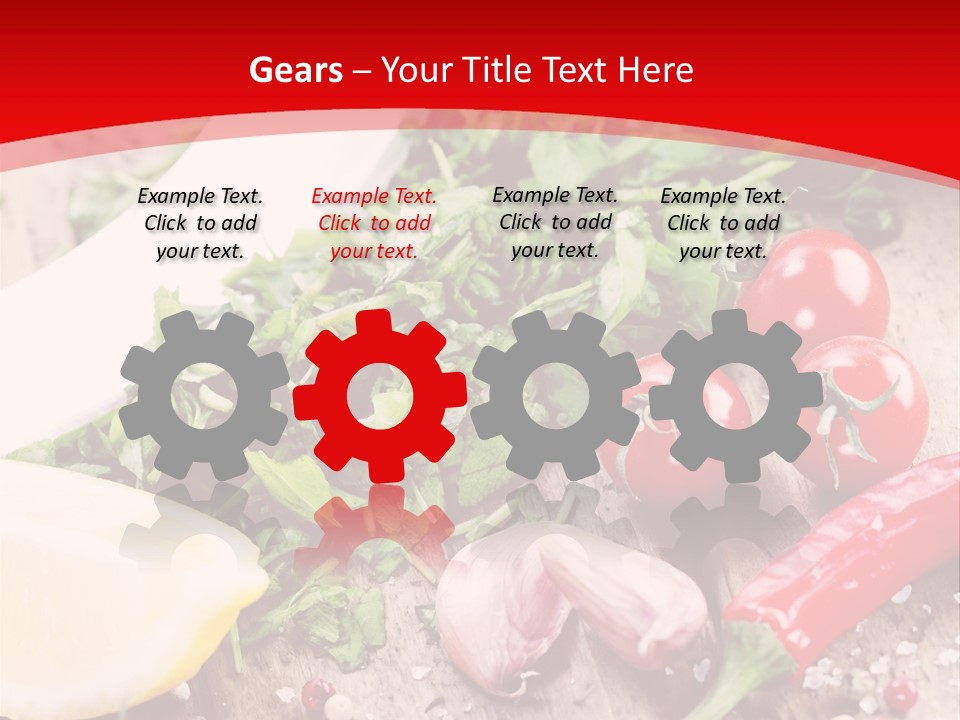 Seasoning Tomato Pepper PowerPoint Template