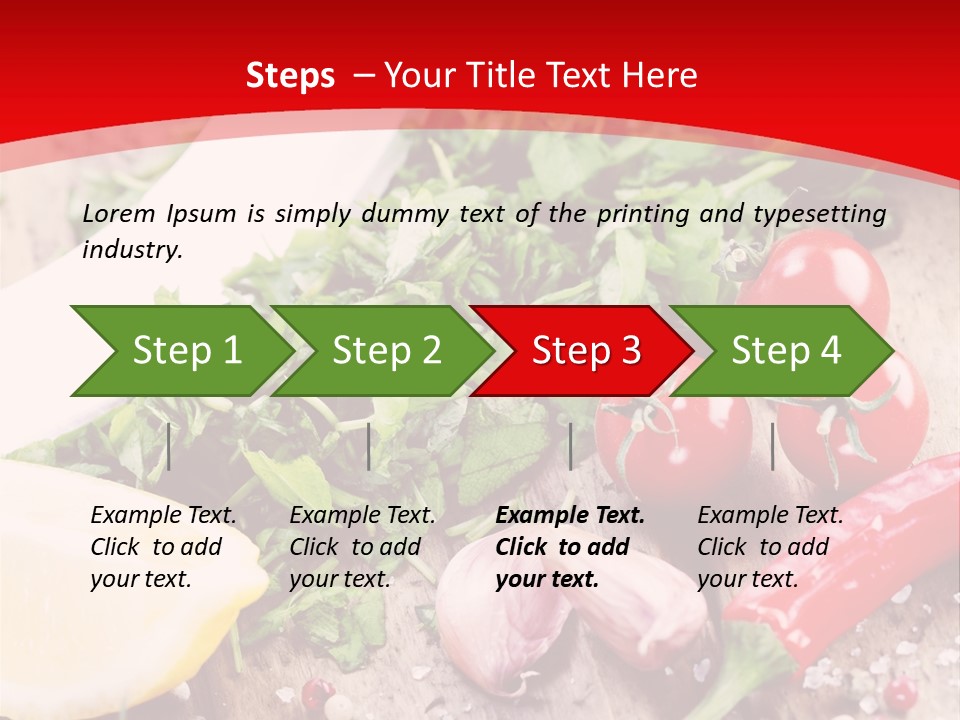 Seasoning Tomato Pepper PowerPoint Template