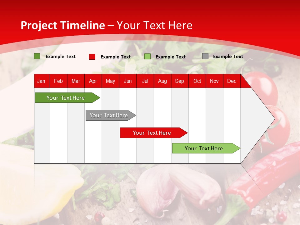 Seasoning Tomato Pepper PowerPoint Template