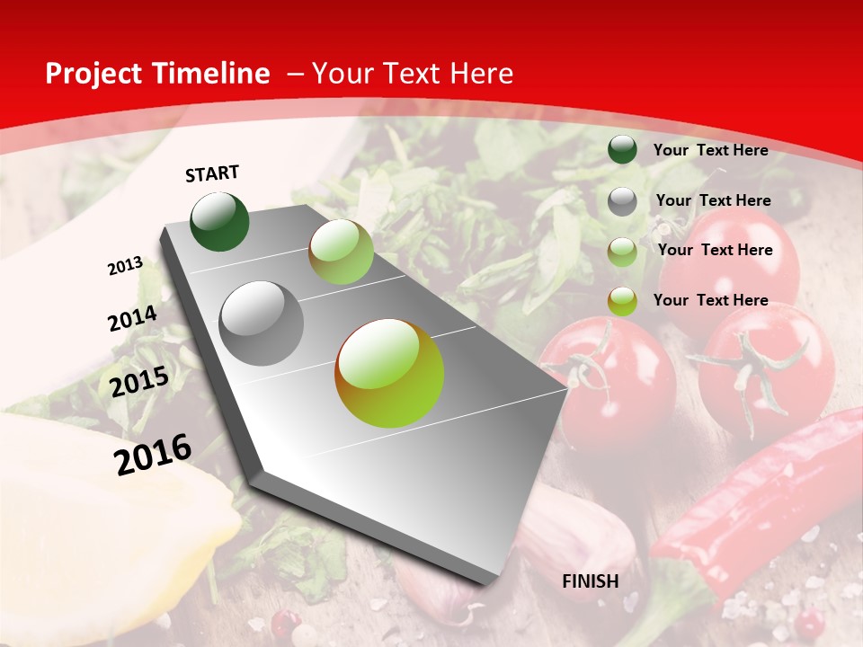 Seasoning Tomato Pepper PowerPoint Template