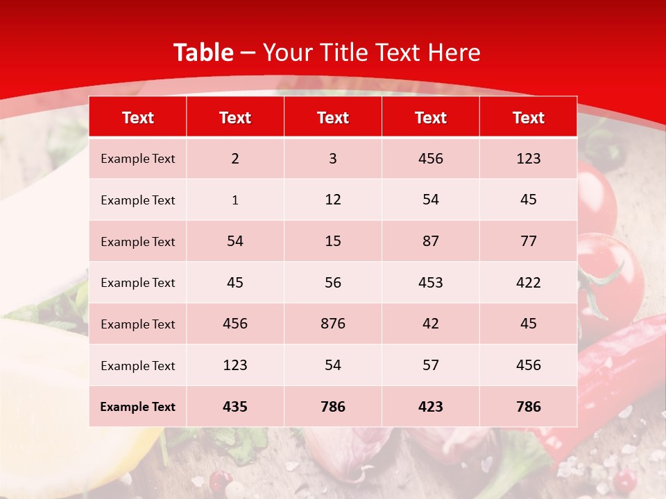 Seasoning Tomato Pepper PowerPoint Template
