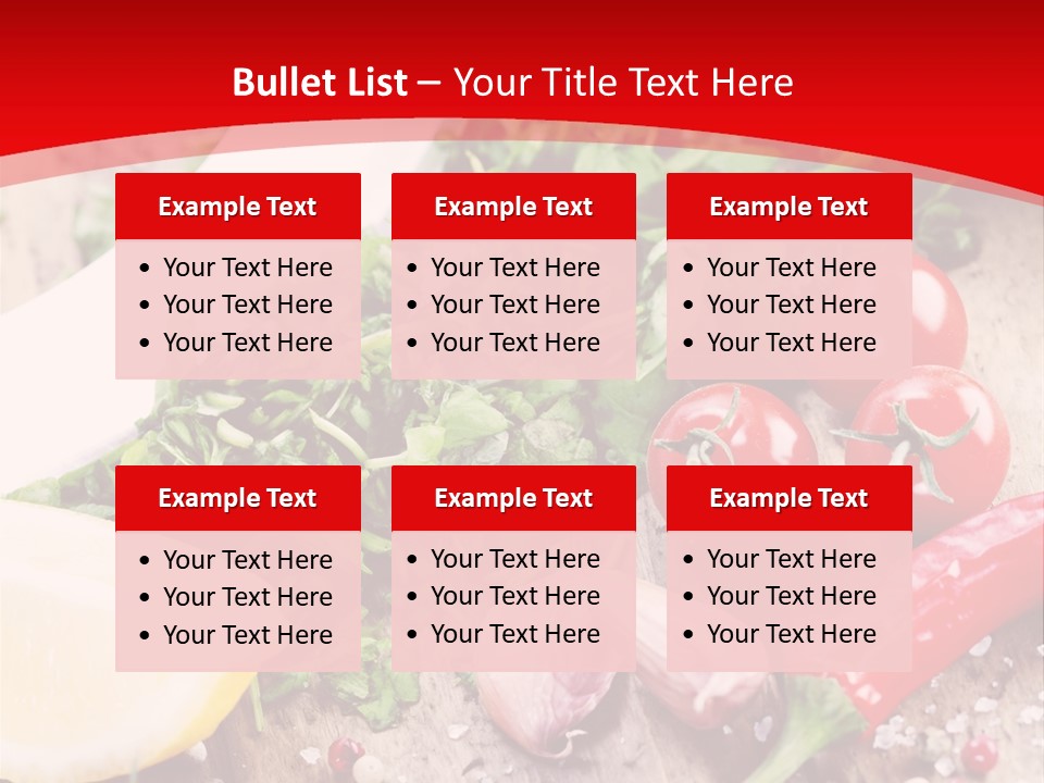 Seasoning Tomato Pepper PowerPoint Template