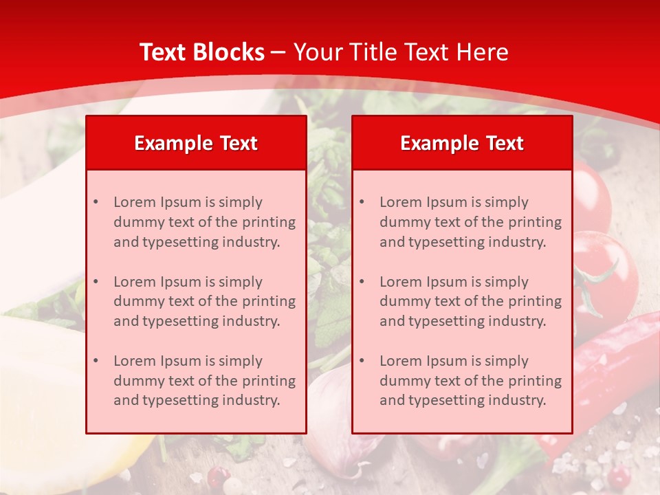 Seasoning Tomato Pepper PowerPoint Template