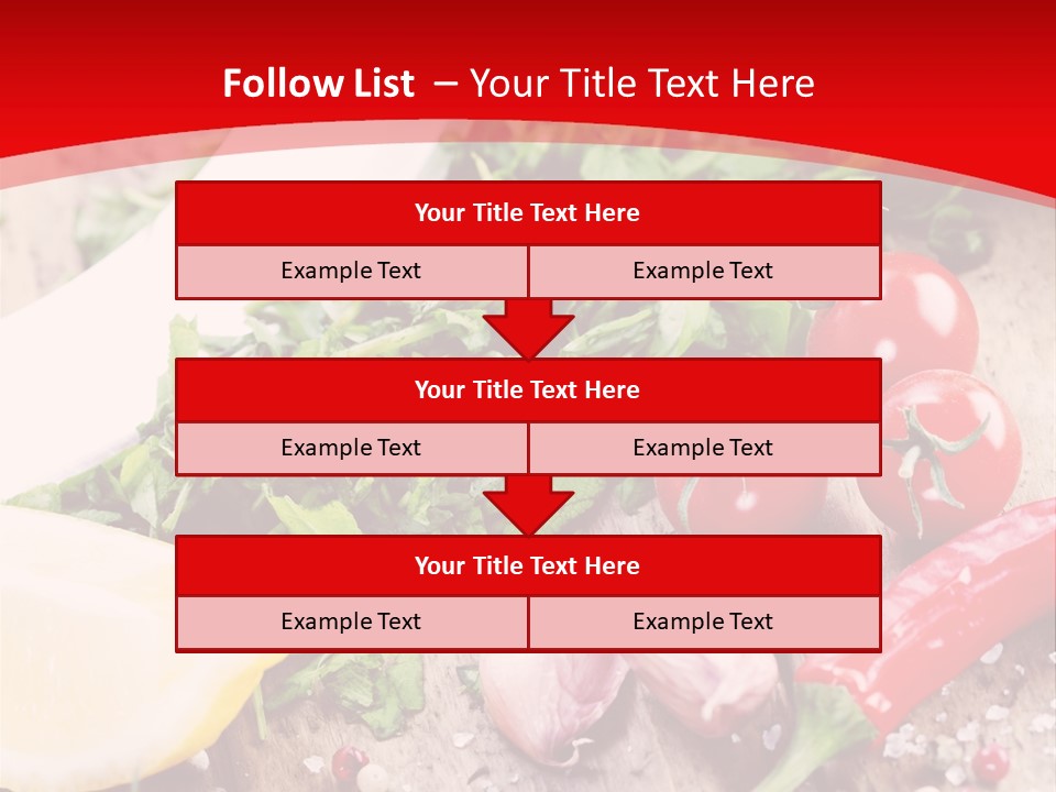 Seasoning Tomato Pepper PowerPoint Template