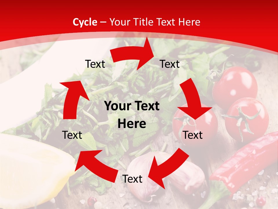 Seasoning Tomato Pepper PowerPoint Template