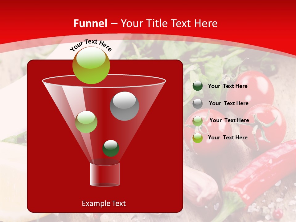 Seasoning Tomato Pepper PowerPoint Template