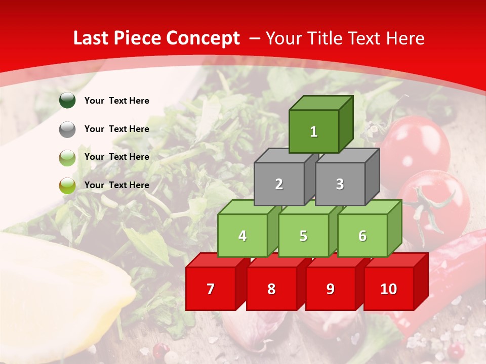 Seasoning Tomato Pepper PowerPoint Template