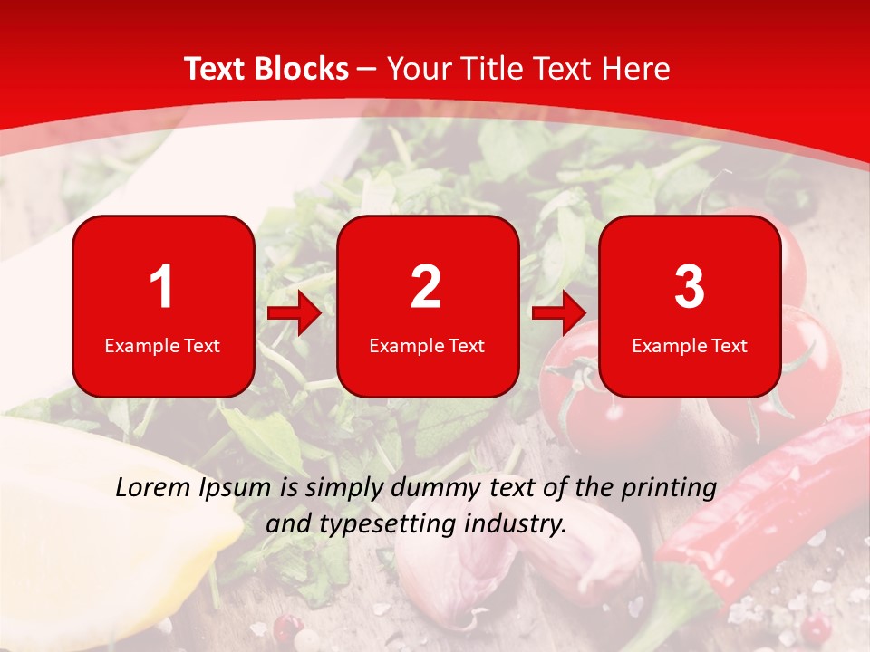 Seasoning Tomato Pepper PowerPoint Template