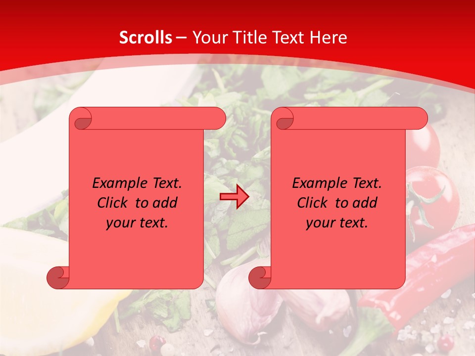 Seasoning Tomato Pepper PowerPoint Template
