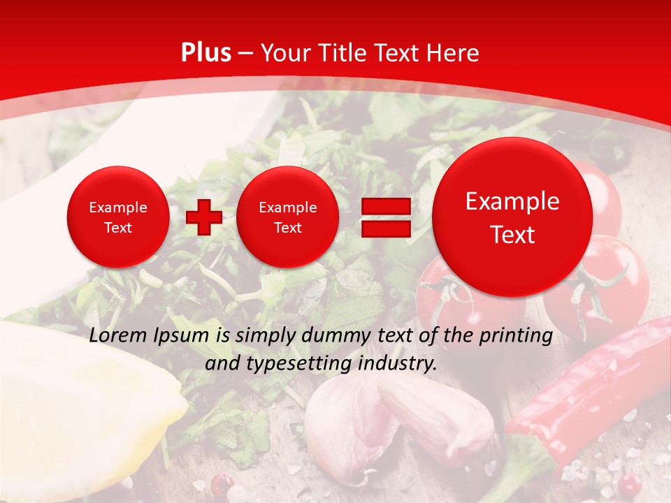 Seasoning Tomato Pepper PowerPoint Template