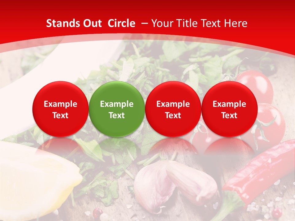 Seasoning Tomato Pepper PowerPoint Template
