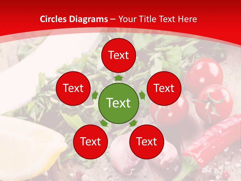 Seasoning Tomato Pepper PowerPoint Template