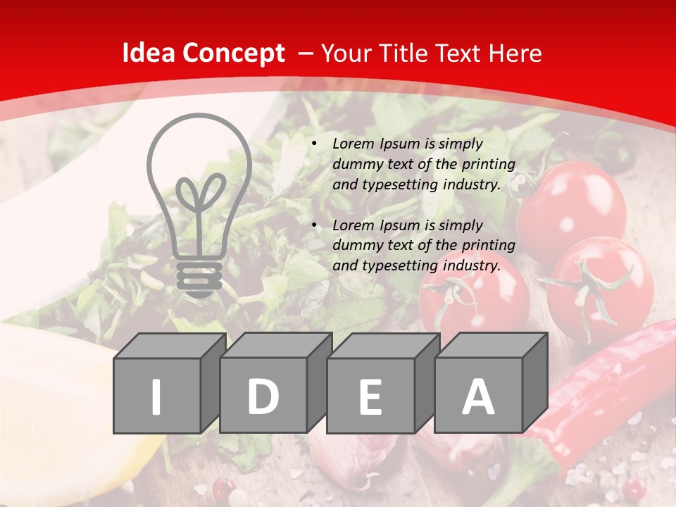 Seasoning Tomato Pepper PowerPoint Template