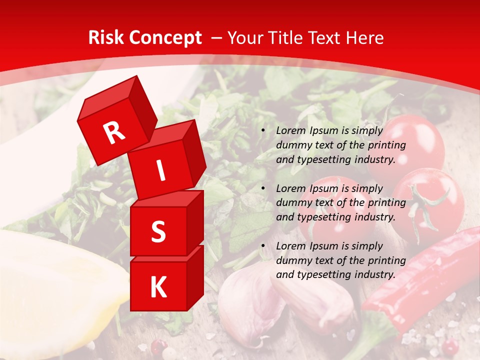 Seasoning Tomato Pepper PowerPoint Template