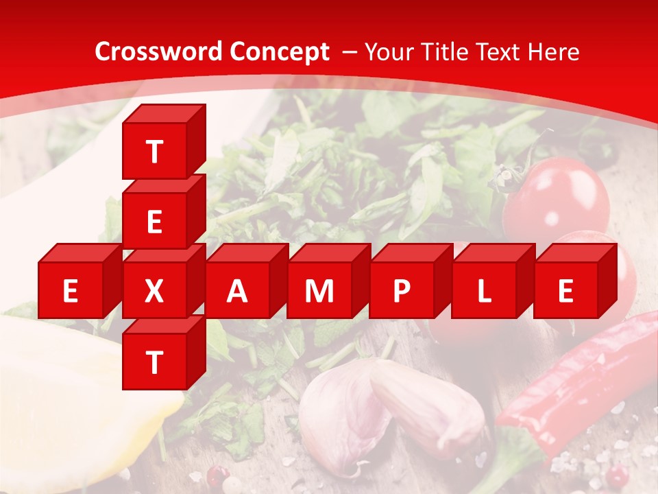 Seasoning Tomato Pepper PowerPoint Template