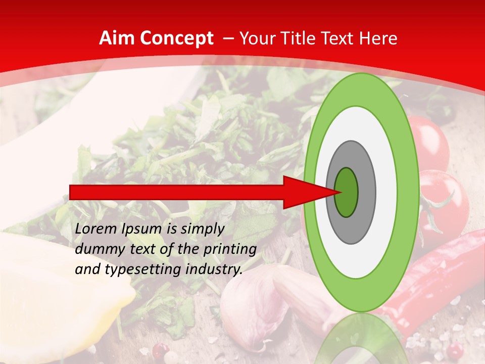Seasoning Tomato Pepper PowerPoint Template