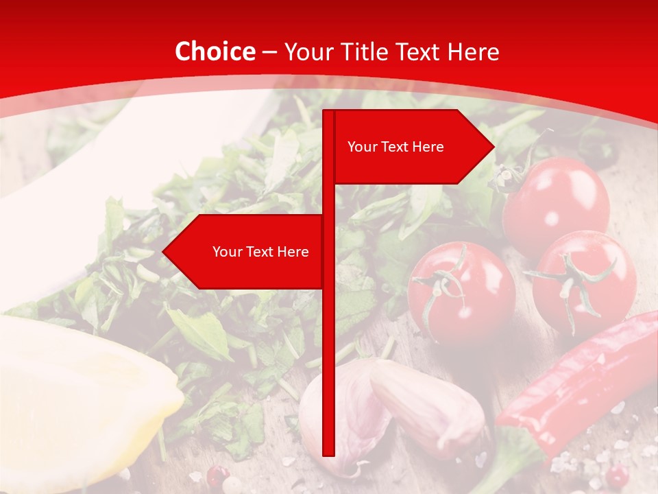 Seasoning Tomato Pepper PowerPoint Template