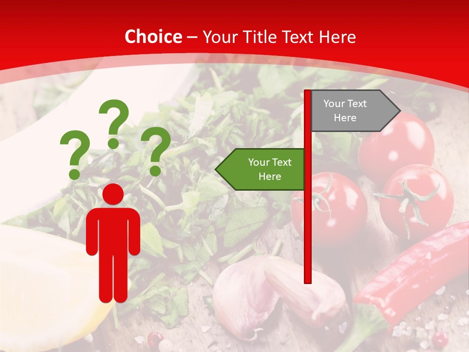 Seasoning Tomato Pepper PowerPoint Template