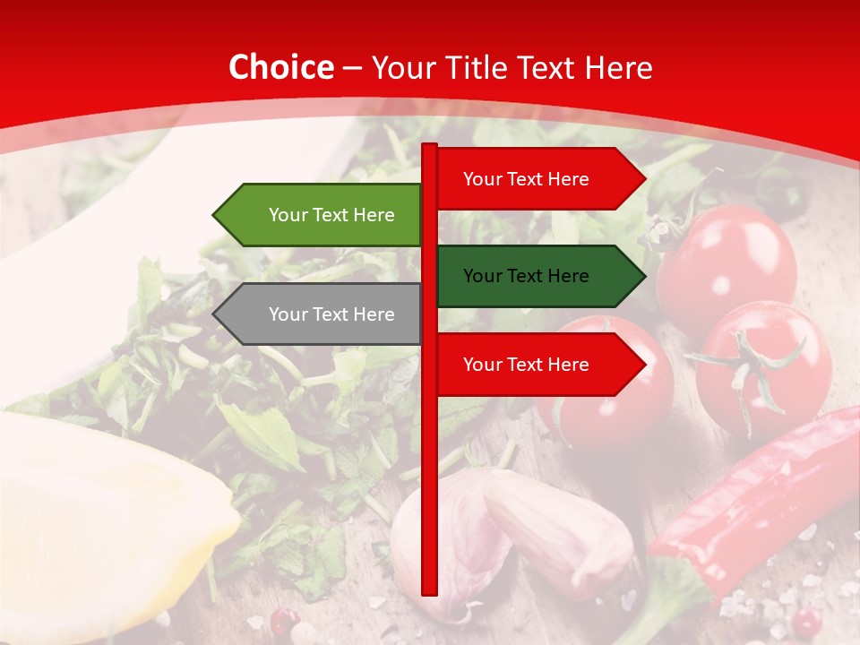 Seasoning Tomato Pepper PowerPoint Template