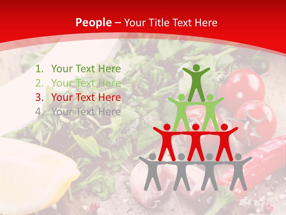 Seasoning Tomato Pepper PowerPoint Template