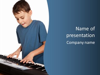 Background Loud Piano PowerPoint Template