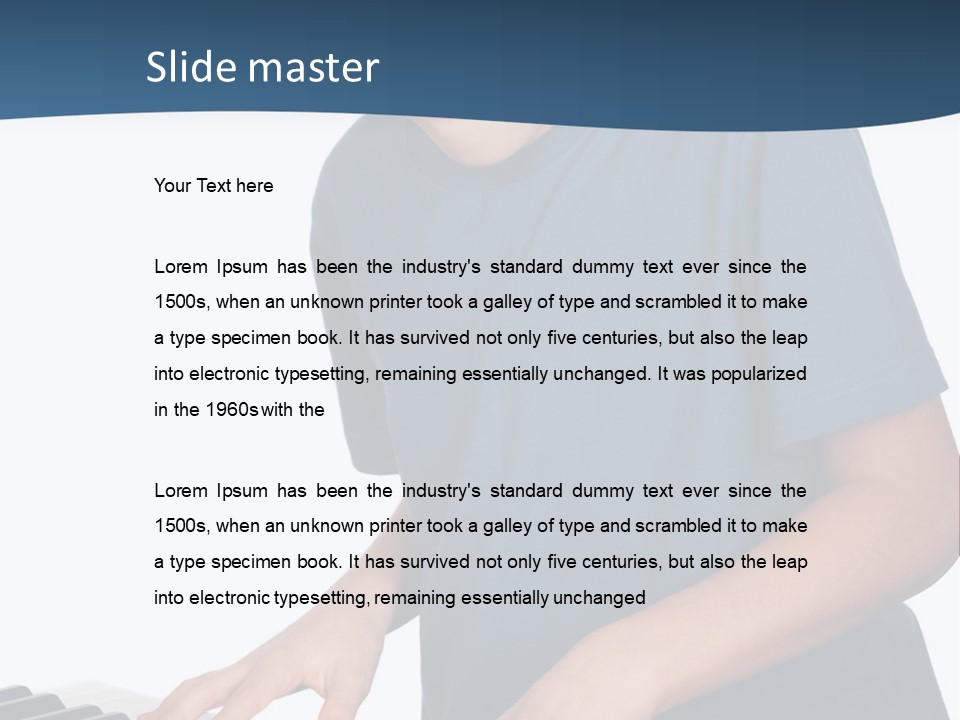 Background Loud Piano PowerPoint Template