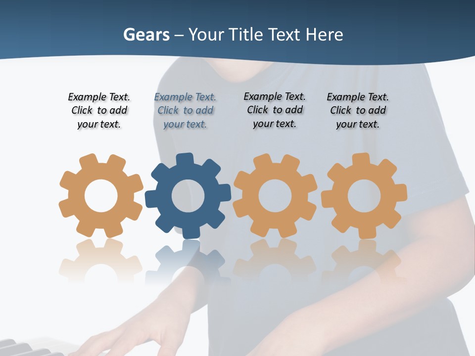 Background Loud Piano PowerPoint Template