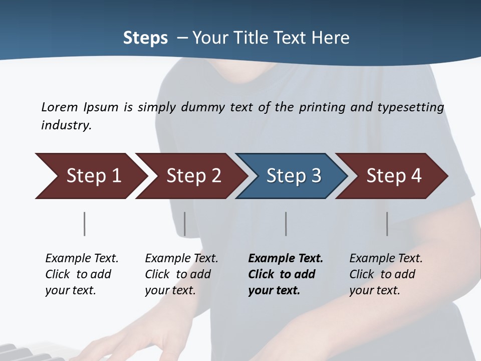 Background Loud Piano PowerPoint Template