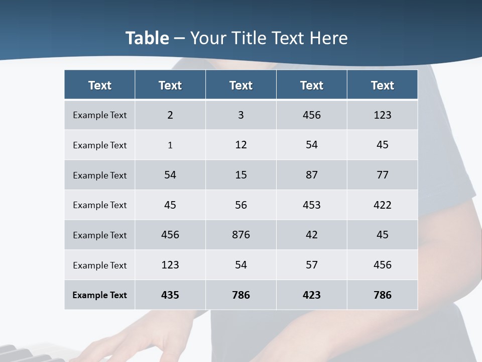 Background Loud Piano PowerPoint Template