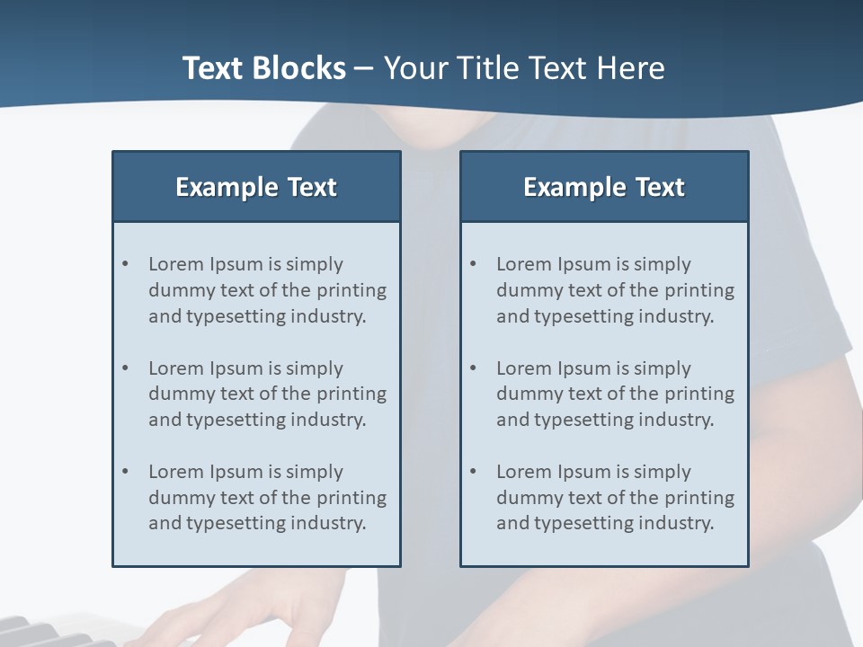 Background Loud Piano PowerPoint Template