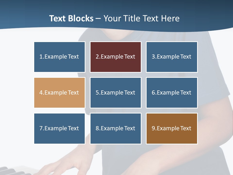 Background Loud Piano PowerPoint Template