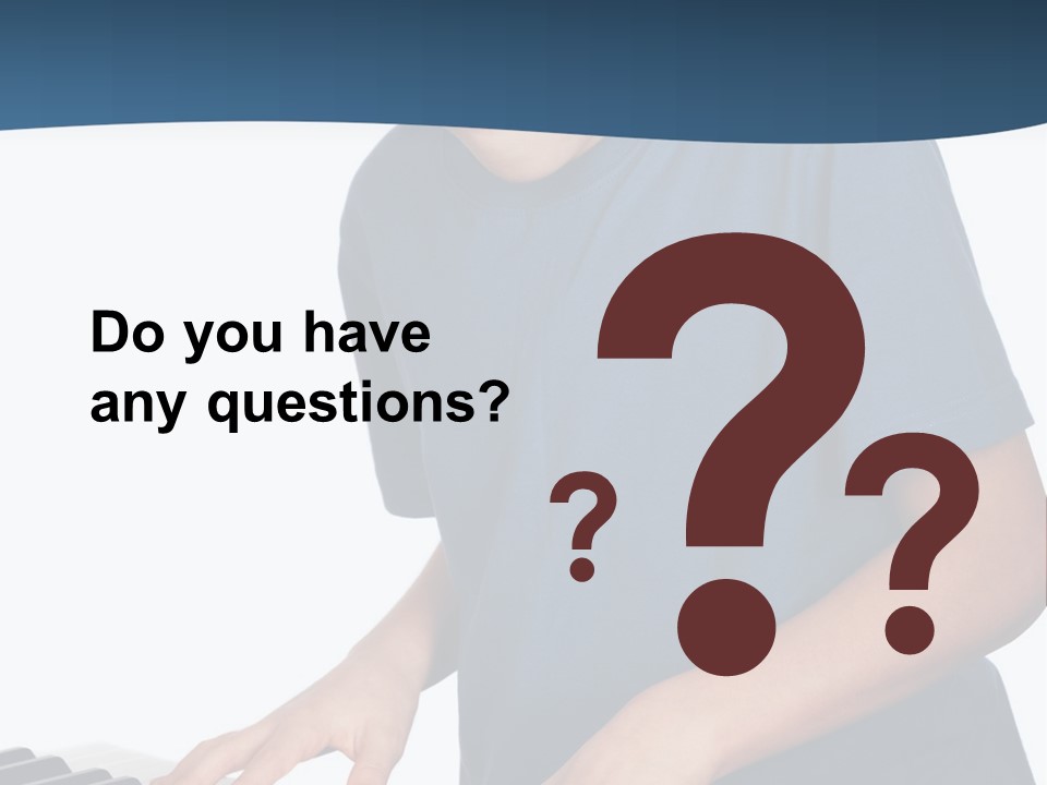 Background Loud Piano PowerPoint Template