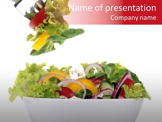 Oil Fork Healthy PowerPoint Template