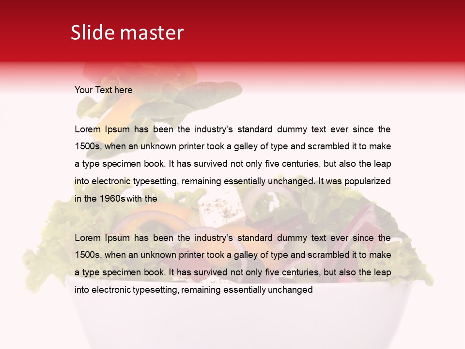 Oil Fork Healthy PowerPoint Template