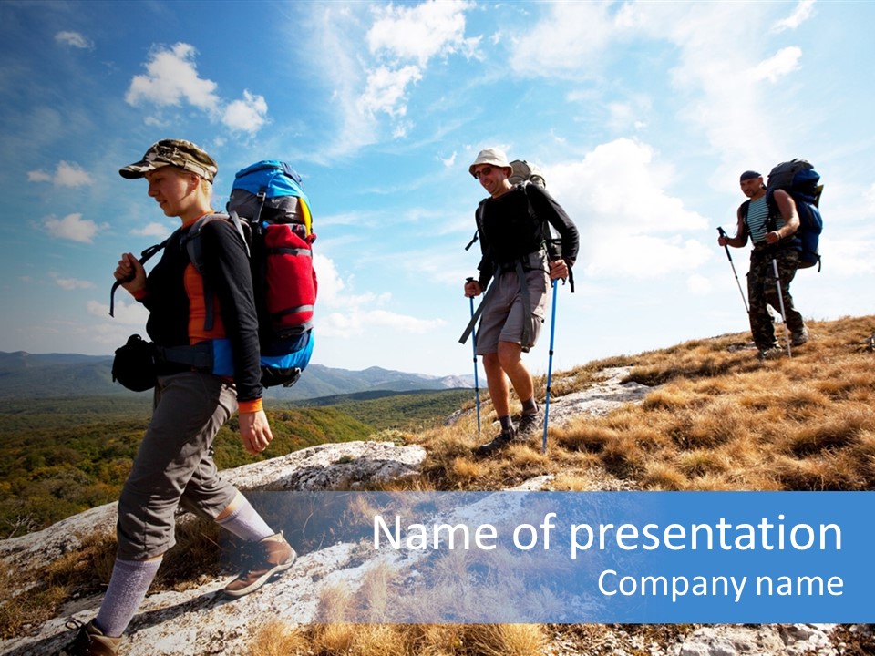 Peak Travel Trek PowerPoint Template