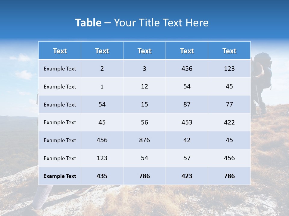 Peak Travel Trek PowerPoint Template