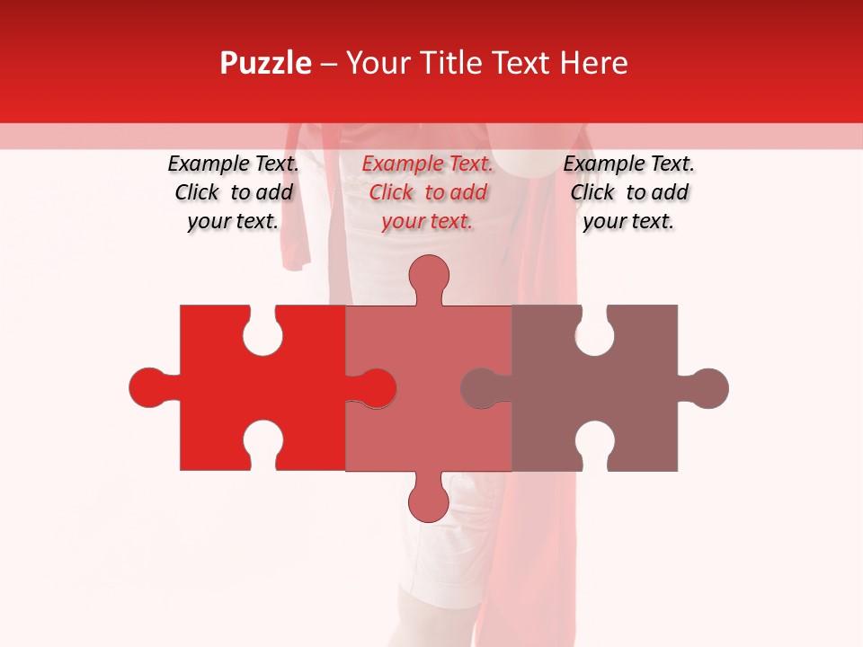 Caucasian Teamwork Smiling PowerPoint Template