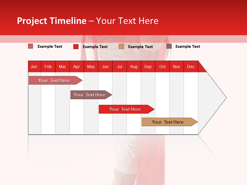 Caucasian Teamwork Smiling PowerPoint Template