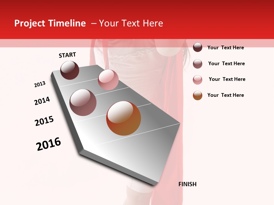 Caucasian Teamwork Smiling PowerPoint Template