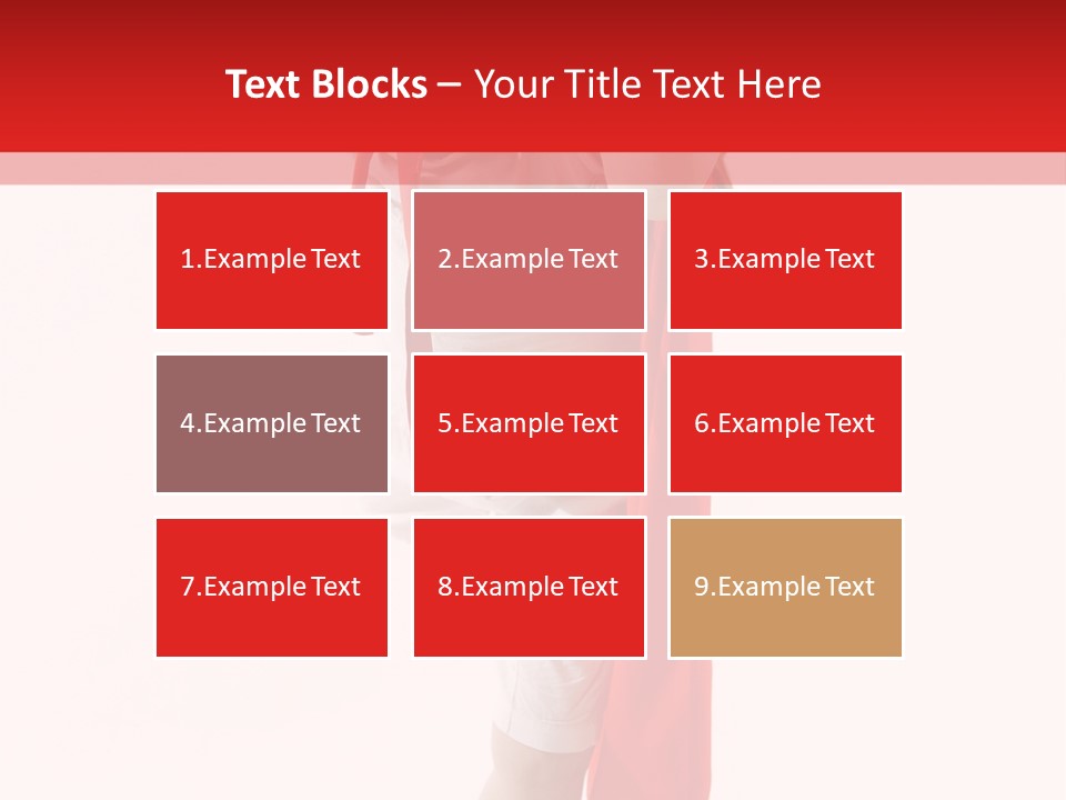 Caucasian Teamwork Smiling PowerPoint Template