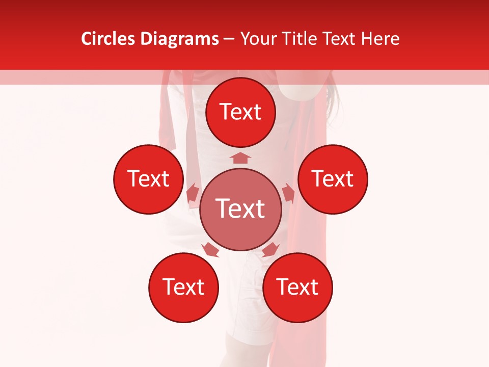 Caucasian Teamwork Smiling PowerPoint Template