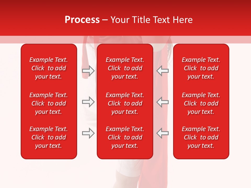 Caucasian Teamwork Smiling PowerPoint Template