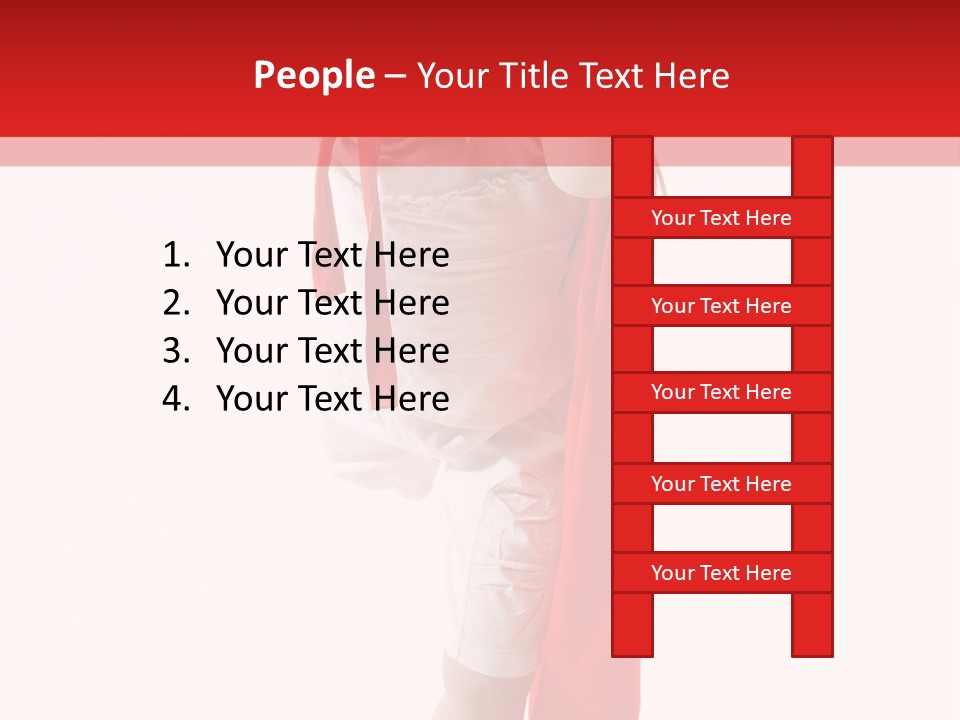 Caucasian Teamwork Smiling PowerPoint Template