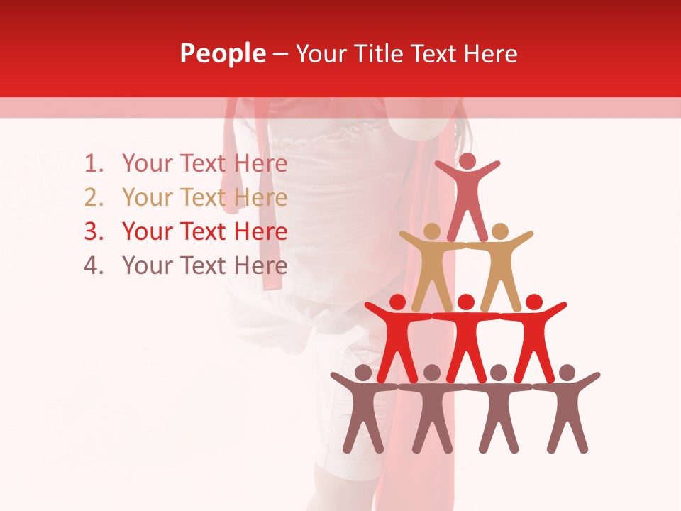 Caucasian Teamwork Smiling PowerPoint Template