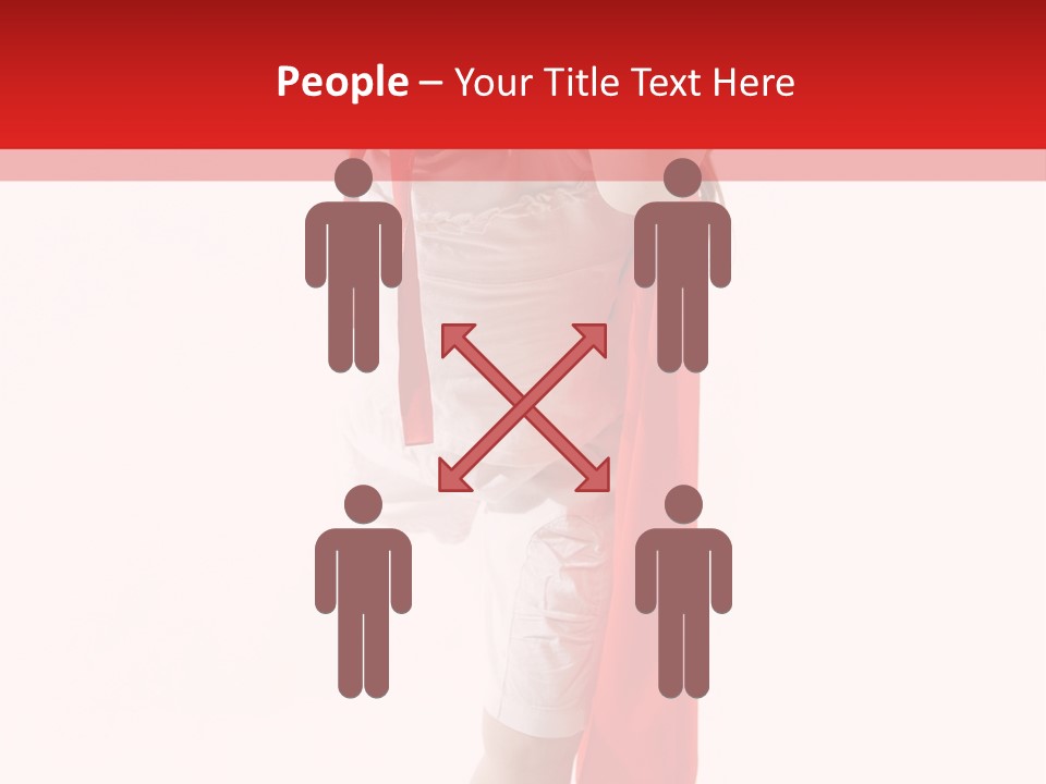 Caucasian Teamwork Smiling PowerPoint Template