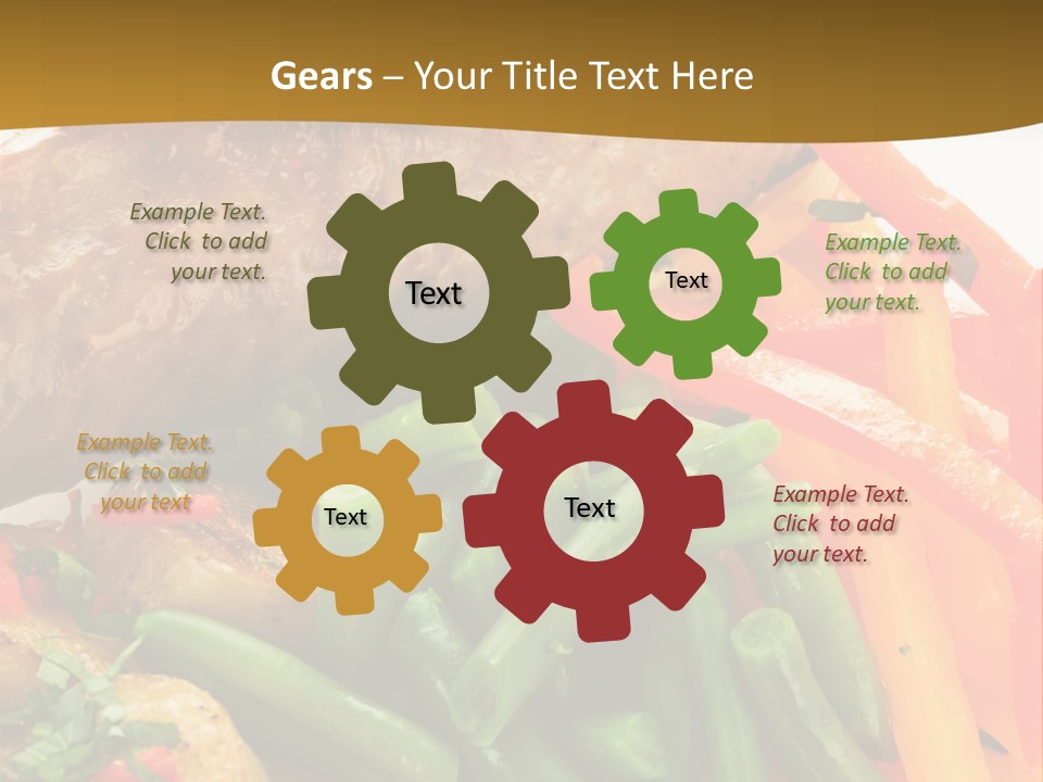 Food Green Traditional PowerPoint Template