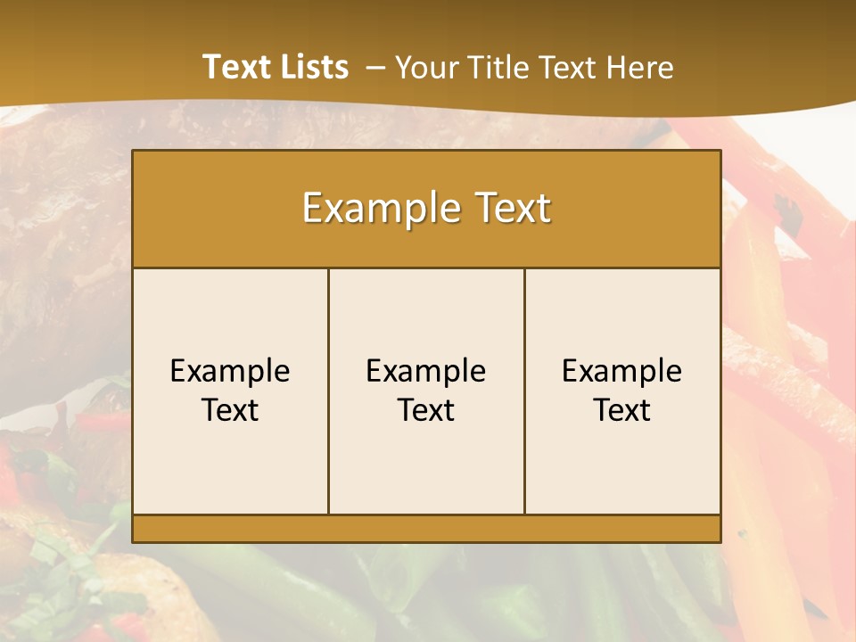 Food Green Traditional PowerPoint Template