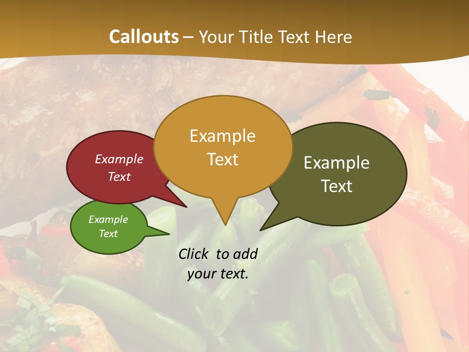 Food Green Traditional PowerPoint Template