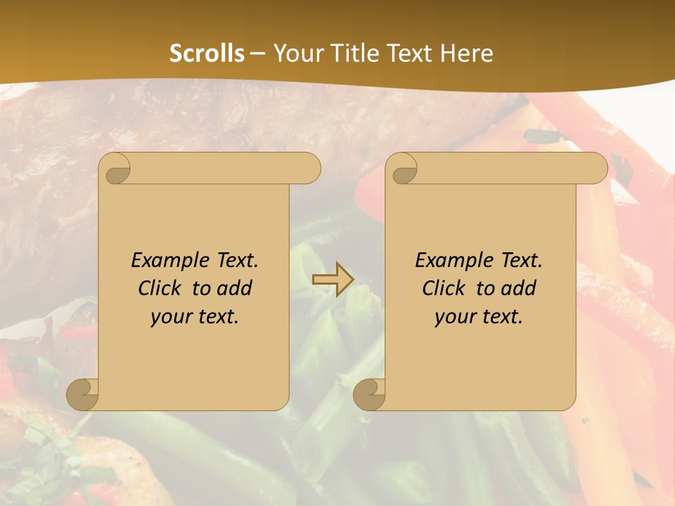 Food Green Traditional PowerPoint Template