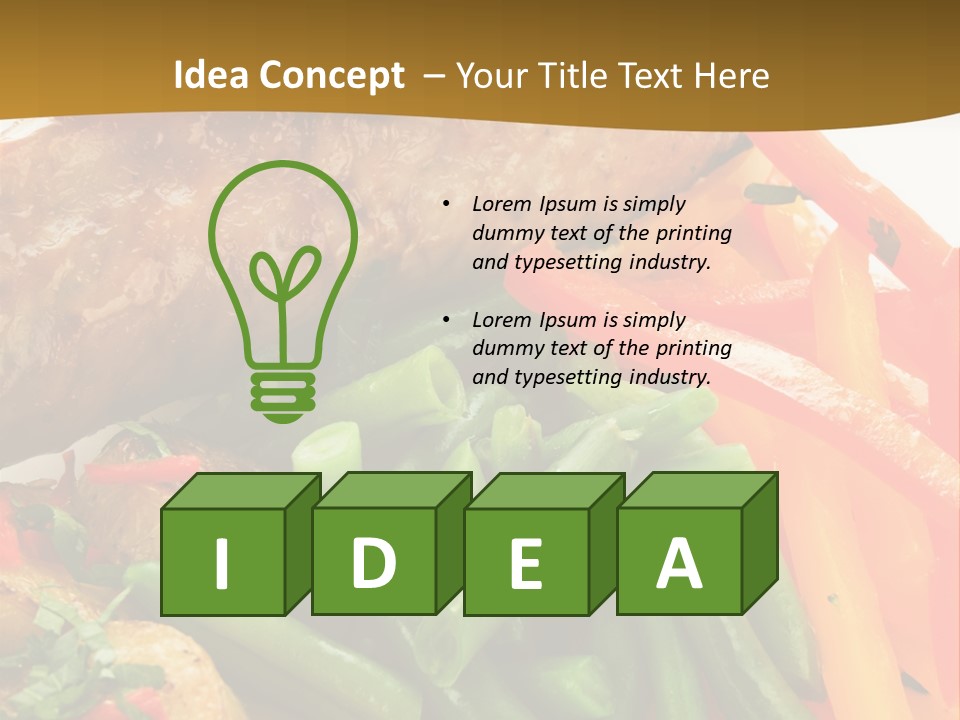 Food Green Traditional PowerPoint Template